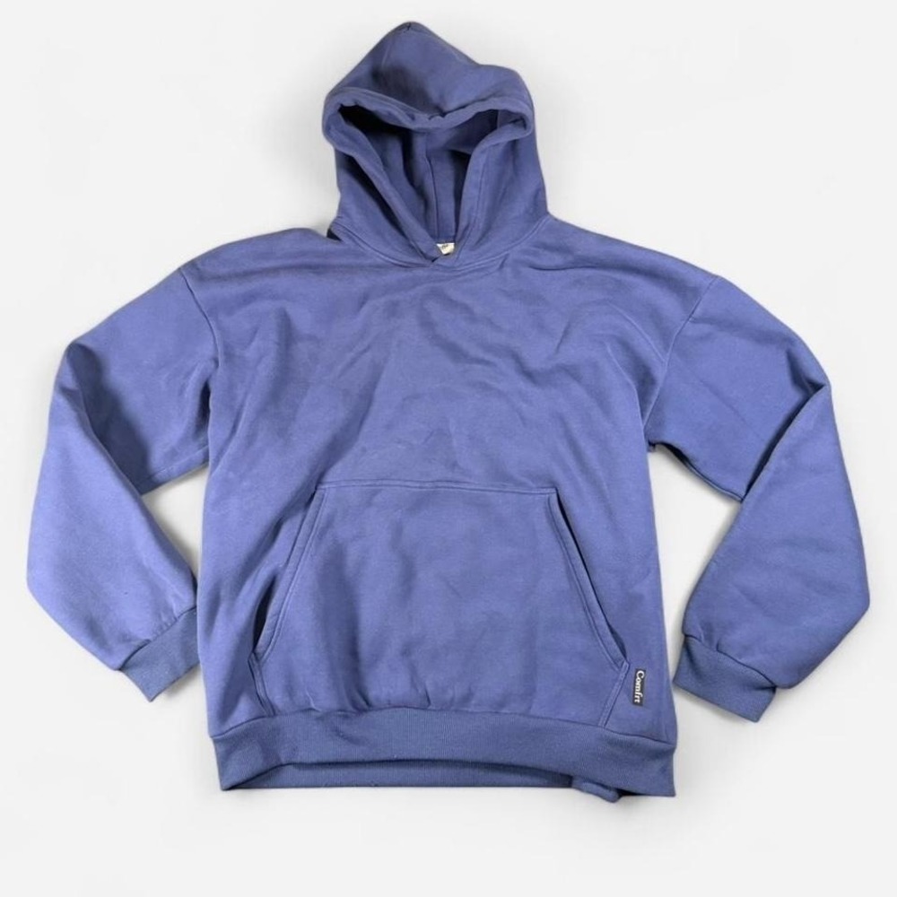 Comfrt Deep Blue Basic Hoodie Boxy Size Unisex 2XL Comfort Cozy
